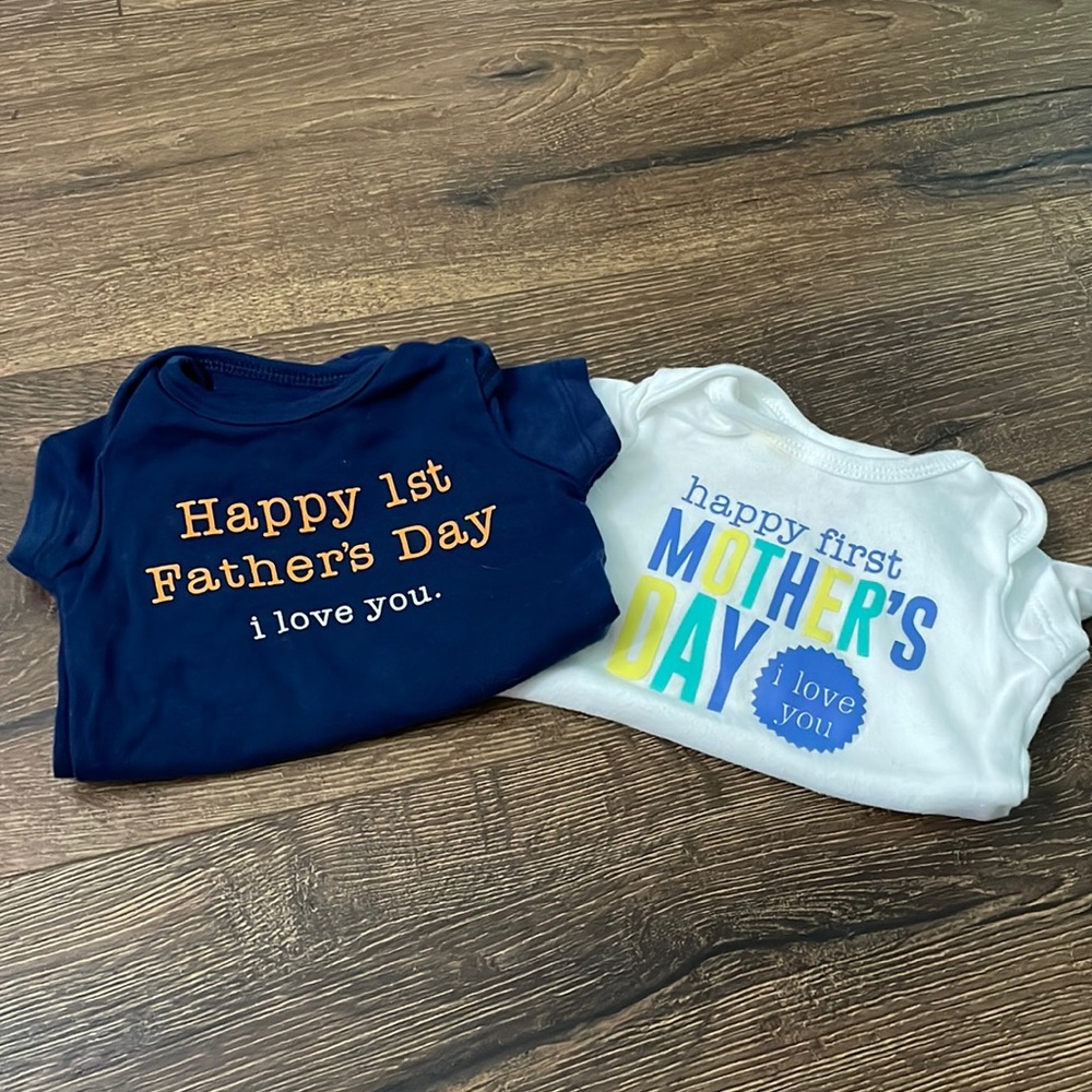 First Father’s Day + Mother’s Day Bodysuits